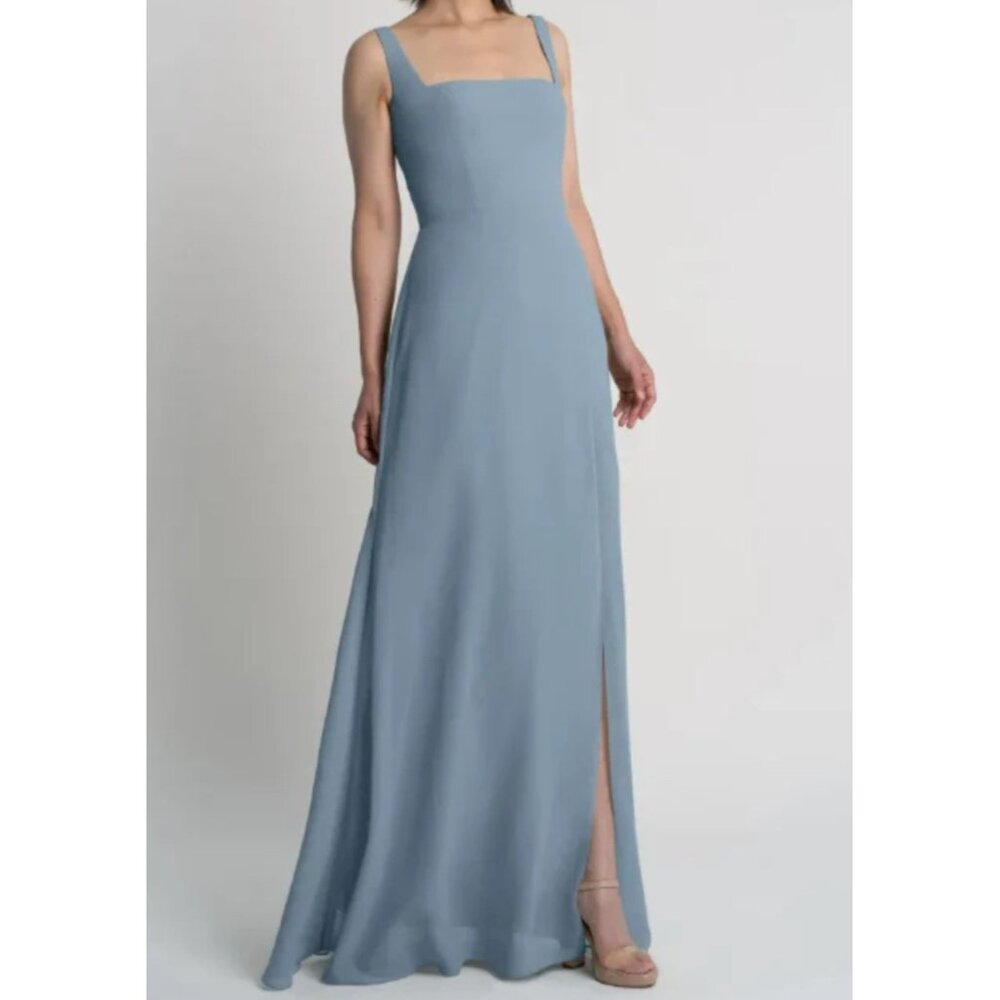 Jenny Yoo Jenna Bridesmaid Dress light blue maxi classic sz 4